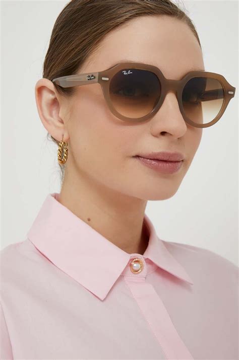 Ray-Ban okulary przeciwsłoneczne GINA kolor beżowy 0RB4399 | Answear.com