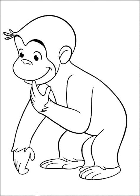 Draw Curious George - Coloring Home