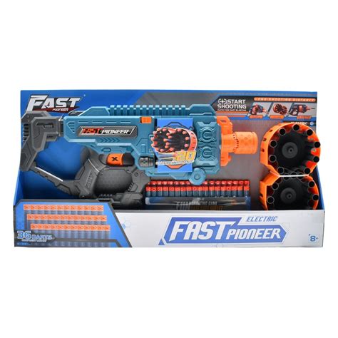 Fast Pioneer Electric Drum Load Soft Bullet Toy Gun - Adrenaline Sportswear
