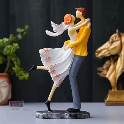 Buy eCraftIndia Lovers Tango Dancing Couple Statue Human Figurines ...