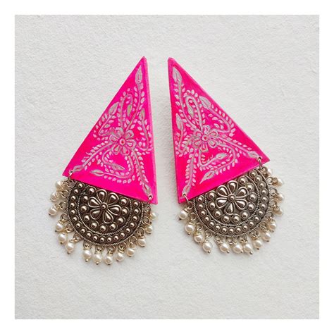 "Ruplekha" Hand-painted Earring – BUTTERFLY TREE