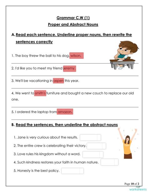 Image result for Modifying Nouns Worksheet