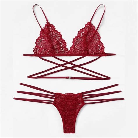 Women Sexy Lingerie Set – Hot Transparent Lingerie with Lace Decoration for Lingerie Night ...