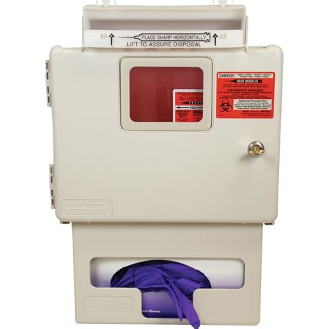 Verified Exchange Locking Glovebox Wall Mount Sharps Container System ...