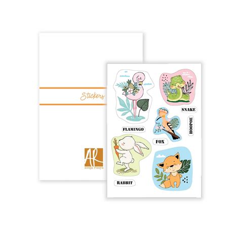 Cute Cartoon animal Stickers | Perfect for kids learning and projects ...