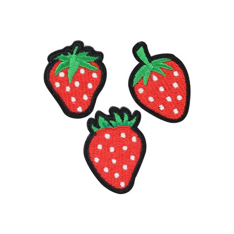 Embroidered Strawberry Iron On Patches, 3ct. by Make Market® | Michaels