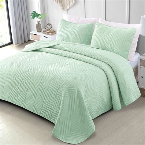 Amazon.com: Exclusivo Mezcla Ultrasonic Twin Quilt Bedding Set ...