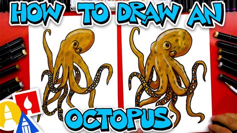 How To Draw A Realistic Octopus - Art For Kids Hub - All For One