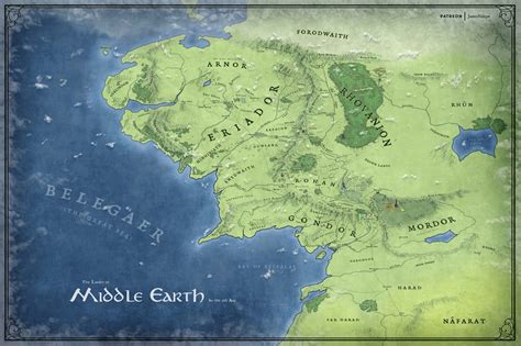 Middle Earth In The World : Interactive Map of Middle-Earth – LOCKL
