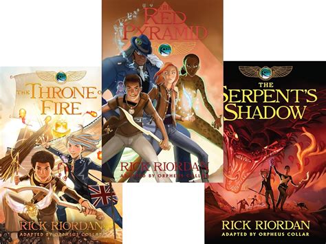 Kane Chronicles Graphic Novels 3 Books Collection Set By Rick Riordan ...