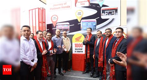 Honda rolls out 1000th dealership in India - Times of India