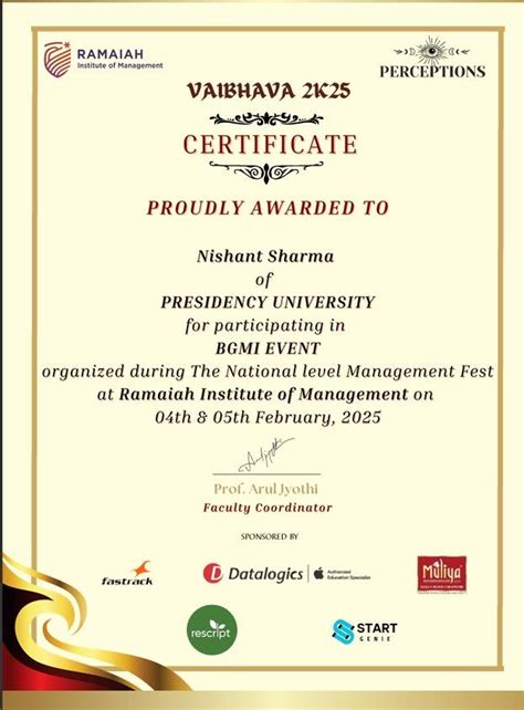 Priyanka Chavan from the School of Law of Presidency University secured ...