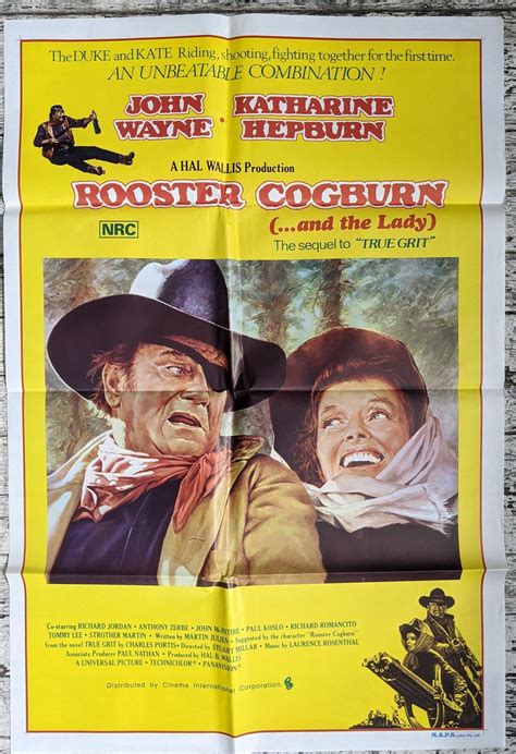 Lot - Rooster Cogburn. Australian One Sheet Movie Poster.