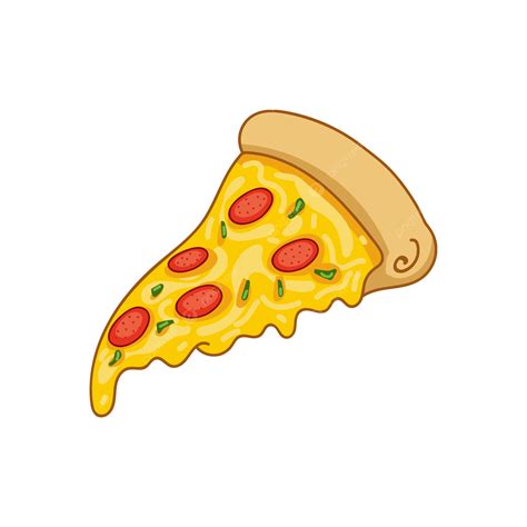 Pizza Slice Cartoon Art Vector, Food, Desset, Cartoon Pizza PNG and ...