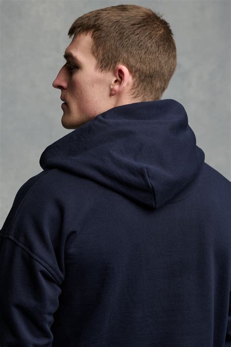 Men's Hooded Sweatshirt - Navy - Community Clothing