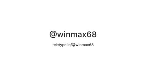 winmax68 — Teletype