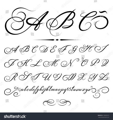 Fancy Cursive Letters Uppercase