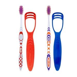 MAXI Adult Style Soft Bristles Manual Toothbrush With Dual Action ...