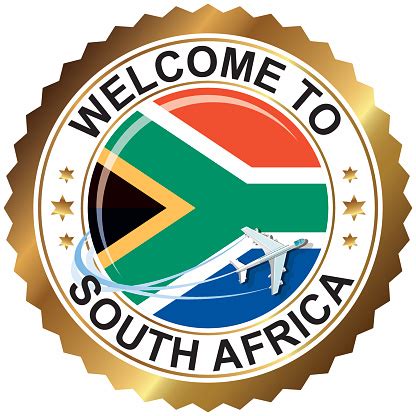 Welcome To South Africa Stock Illustration - Download Image Now - iStock