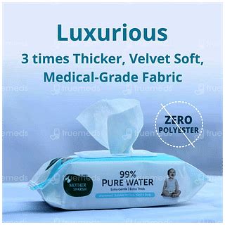 Mother Sparsh 99 Pure Water Wipes Pack Of 72 - Uses, Side Effects ...