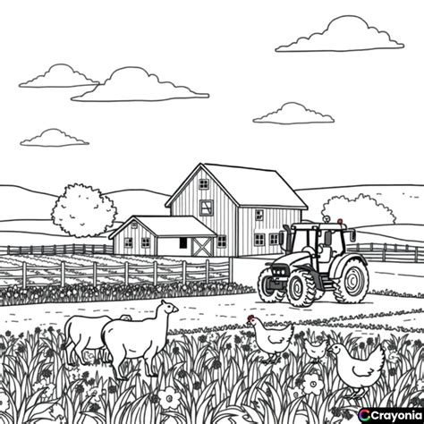 Farming Coloring Pages - Free Online Coloring Pages