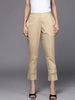 Buy Beige Solid Cotton Trousers Online at Rs.764 | Libas