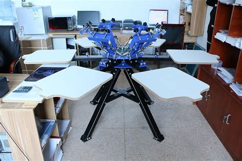 Buy Techtongda 6 Color 6 Station Silk Screen Printing Press Machine ...