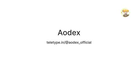 Aodex — Teletype