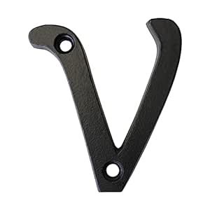 RCH Hardware LT-IR530-50 Iron House Letter, 2 Inch, Black : Amazon.in ...