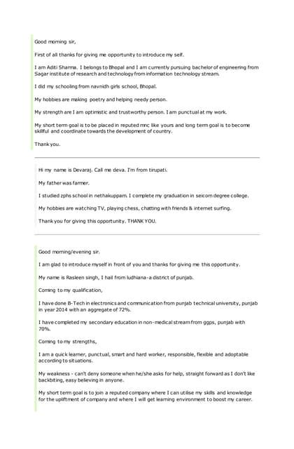 Self Introduction Sample TCS 的图像结果