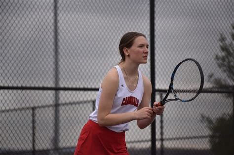Chloe Stevens, strong singles play leads Pope Francis girls tennis past ...