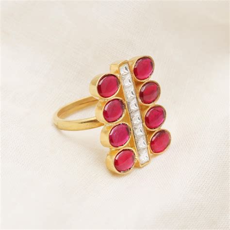 Buy Kemp And Jadau RIng Online - Unniyarcha – Unniyarcha Design