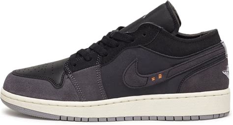 Buy Big Kid's Jordan 1 Low SE Craft Black/Cement Grey-Lt Graphite ...