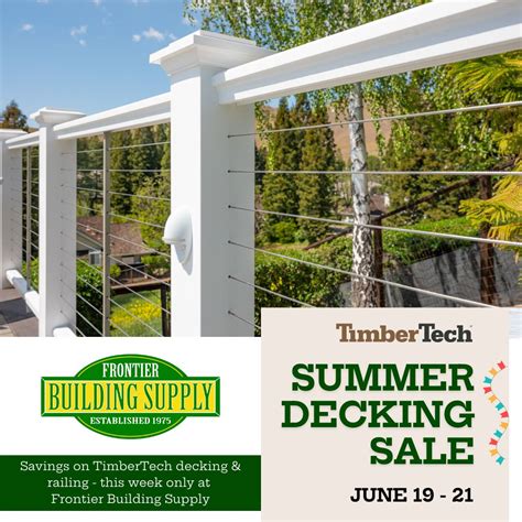 #frontierbuildingsupply #timbertechdecking #summersale #anacortes # ...