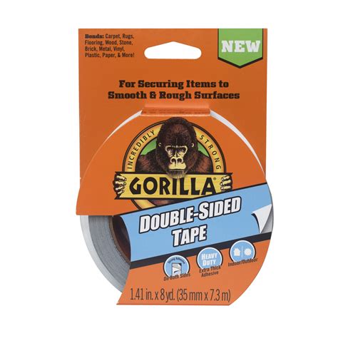 Gorilla Glue Double-Sided Tape, Gray Roll Assembled Product Weight 0. ...