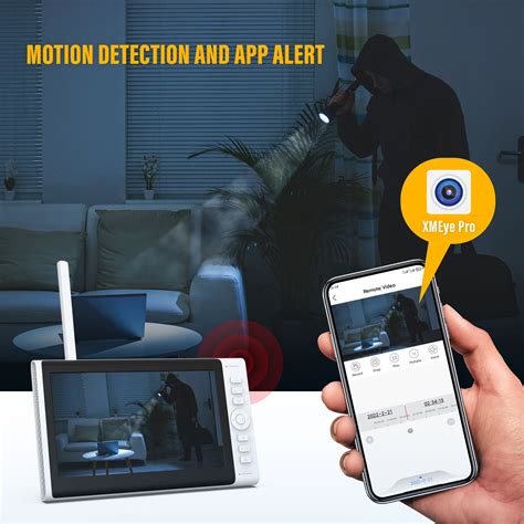 Buy TOGUARD CCTV Security Camera System with 7 & 3600mAh Monitor 2-Way ...