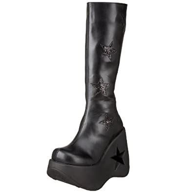 Buy Pleaser Demonia Women's Dynamite-600 Boot,Black Polyurethane/Black ...
