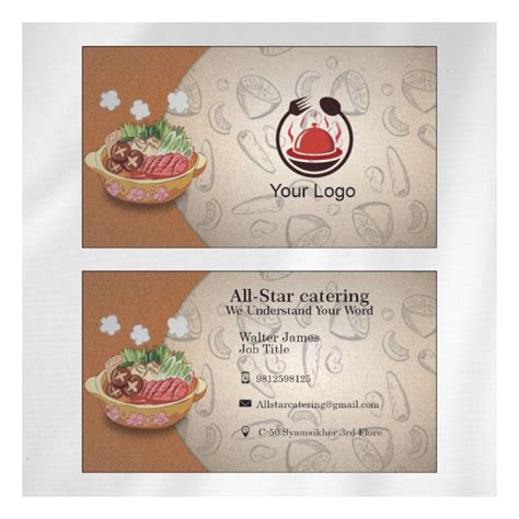 Catering Visiting Card Design 07