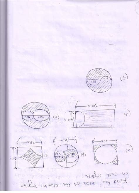 Find the area of the shaded region of each figure - Brainly.in