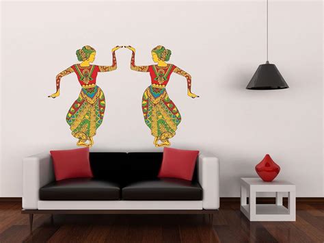 Rawpockets Decal ' Indian Ethnic Dance Decorative ' (Material - PVC ...