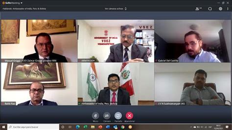 Embassy of India, Lima, Peru : Virtual interaction to promote bilateral ...