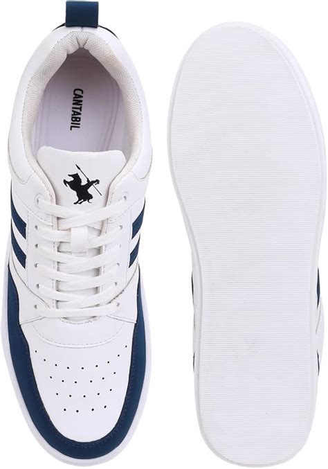 Red Tape Men White & Blue Textile Walking Shoes - Price History