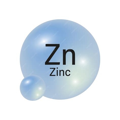 Premium Vector | Zinc element icon Zn symbol Blue gradient spheres Vector illustration
