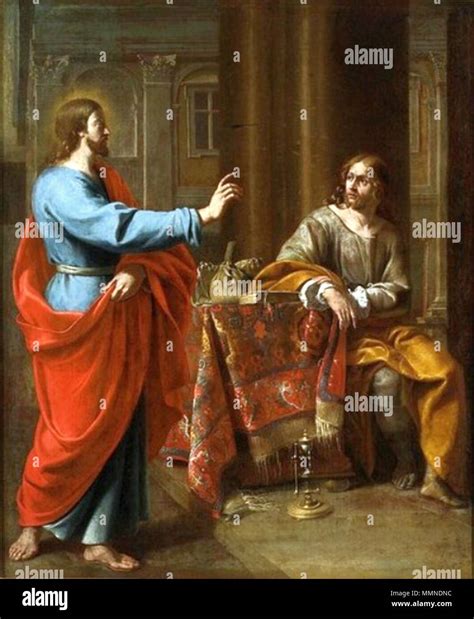 Calling of Saint Matthew.. 1620s. Loon Calling of Saint Matthew Stock Photo - Alamy