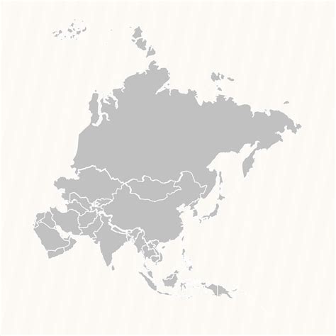 Detailed Map of Asia With Countries 25840145 Vector Art at Vecteezy