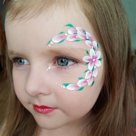 Simple Flower Face Paint