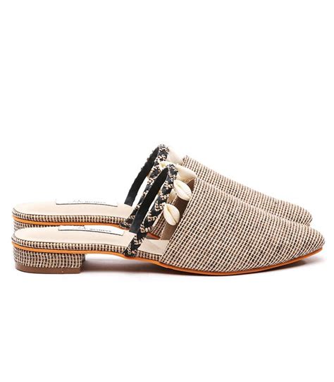 Sun and Sand Sea Shell Embellished Mules