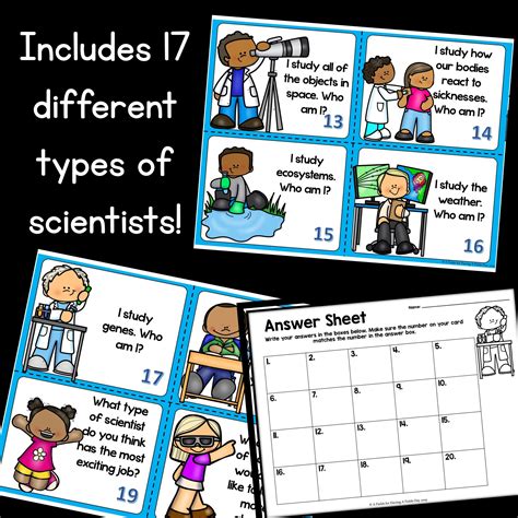 Types of Scientists Task Cards | Who am I? | Made By Teachers