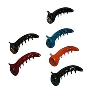 Salvus APP SOLUTIONS Handmade Plastic Banana Shape Hair Clutchers for ...