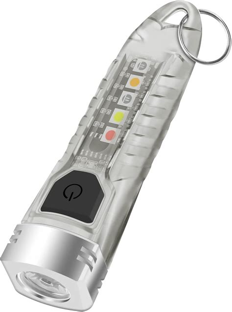 Satino Mini Keychain Flashlights Rechargeable, 400LM Powerful ...